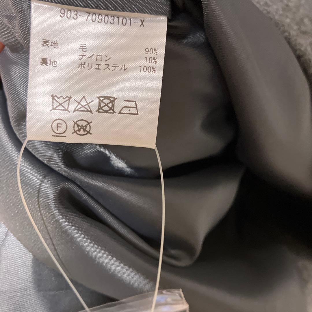 １/５まで限定！3WAYアレンジ襟のかろやかチェスターコート グレー