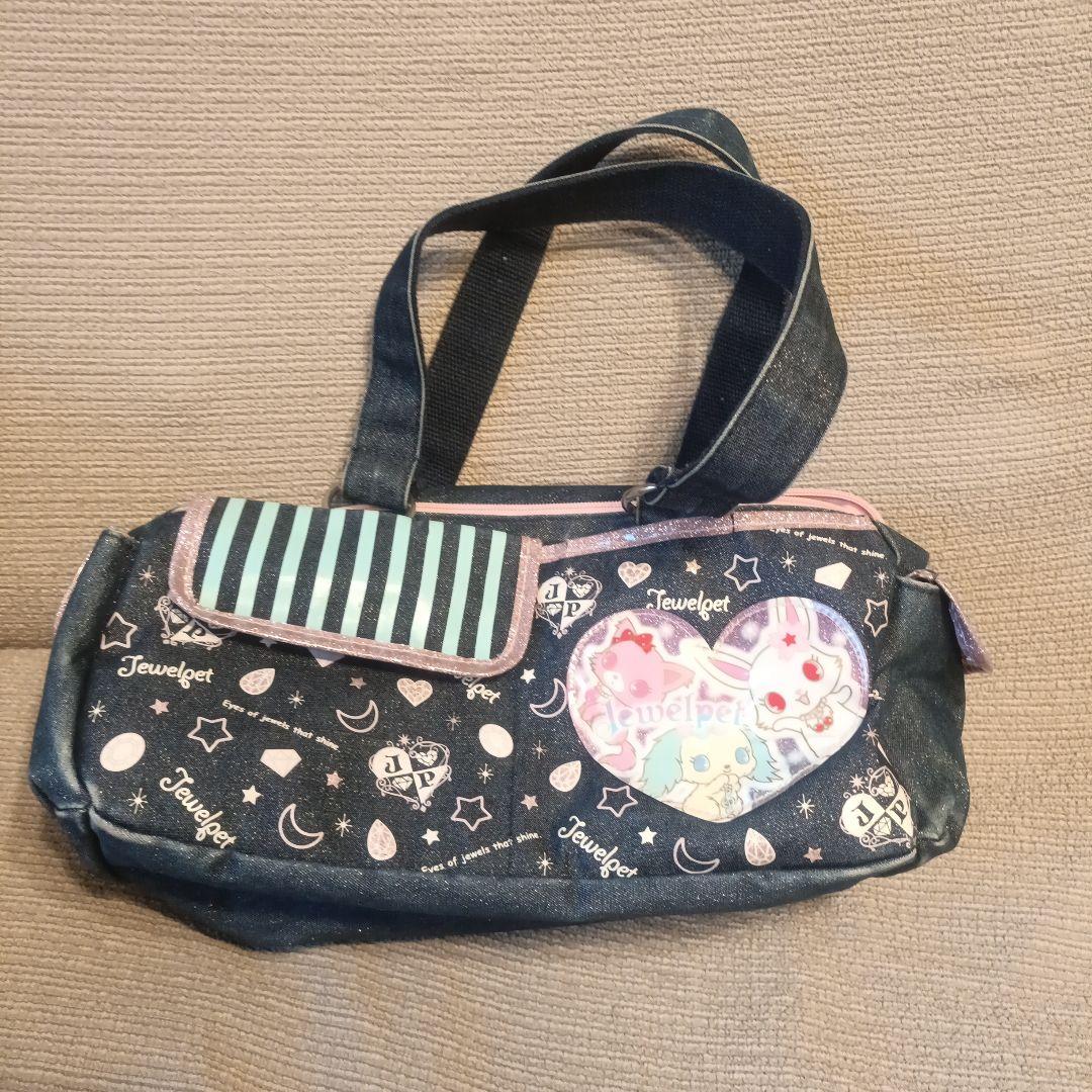 ジュエルペット バッグ ルビー ガーネット サフィー デニム 平成　サンリオ