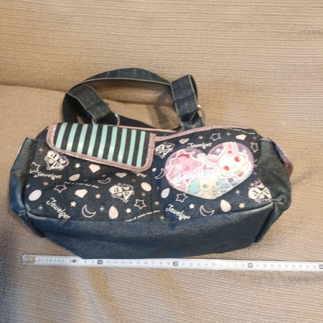 ジュエルペット バッグ ルビー ガーネット サフィー デニム 平成　サンリオ