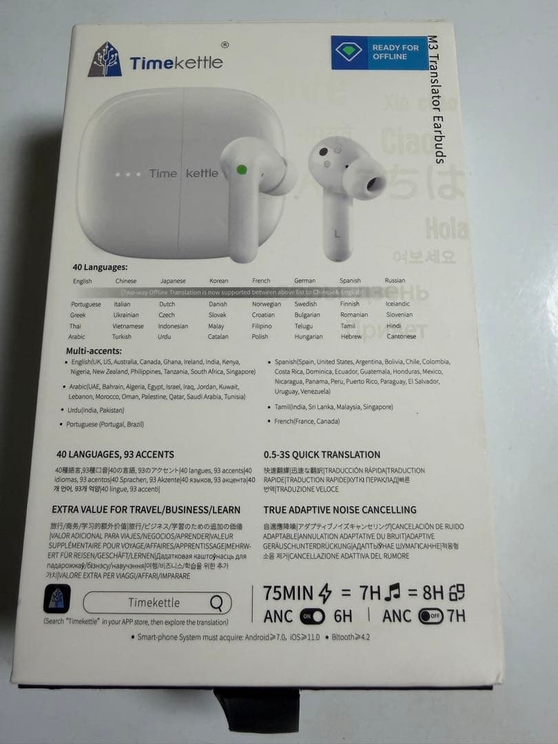 Timekettle M3 Translator Earbuds 翻訳イヤフォン