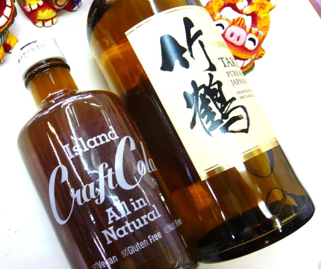 竹鶴ピュアモルト　沖縄クラフトコークハイボールで飲む　何と粋ですね～