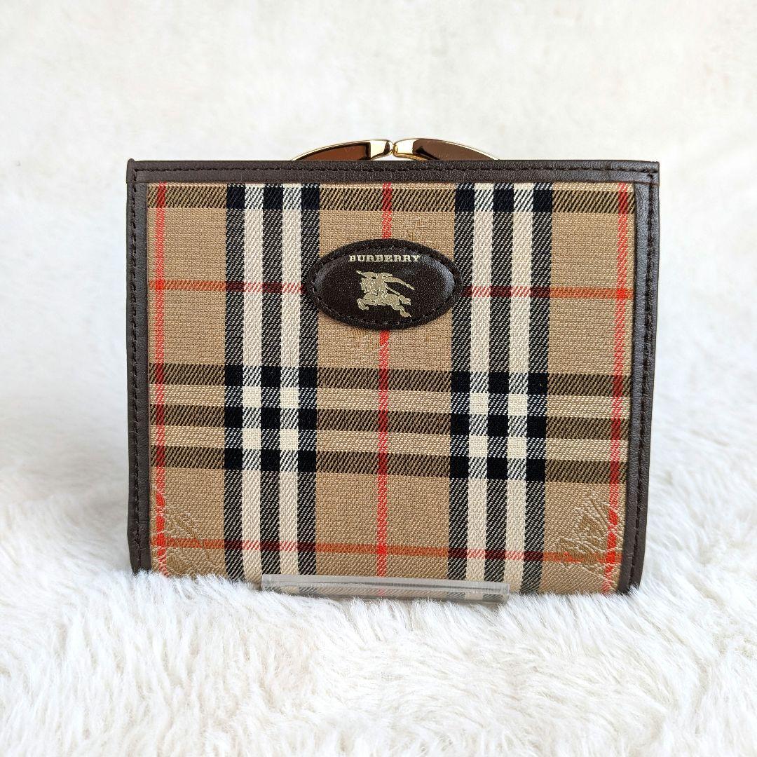 marguerite　Burberry　バーバリー　ノバチェックがま口財布