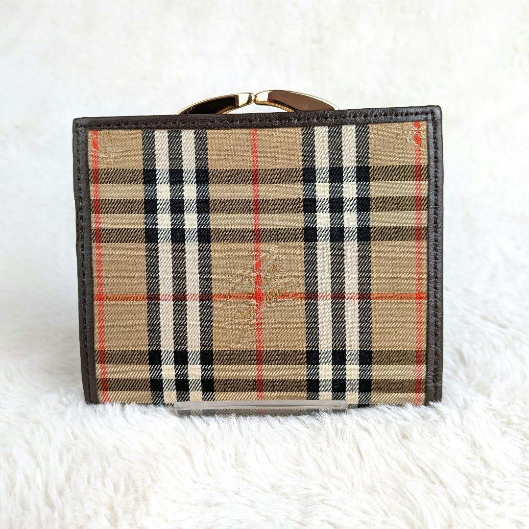 marguerite　Burberry　バーバリー　ノバチェックがま口財布