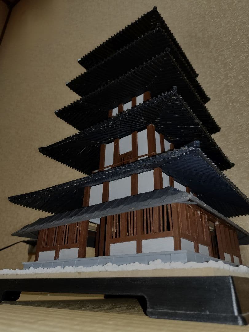 中3の時の技術課題　五重塔 模型