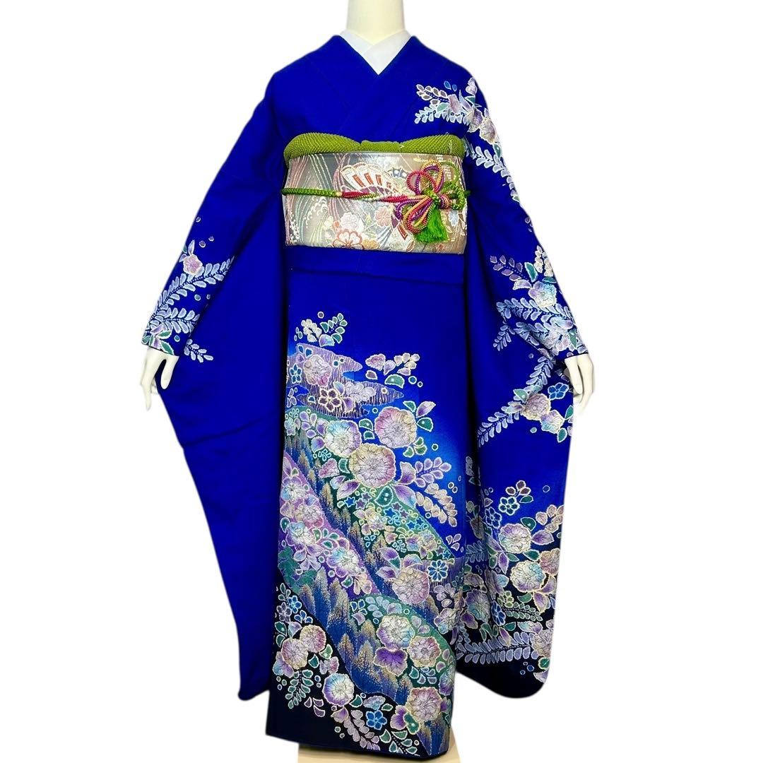 みりん　振袖フルセット　辻が花　Lサイズ　幅広