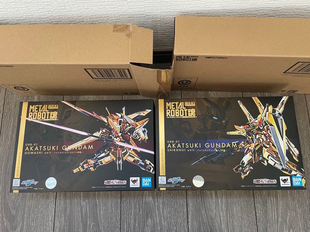 L ROBOT魂 アカツキガンダム シラヌイとオオワシ