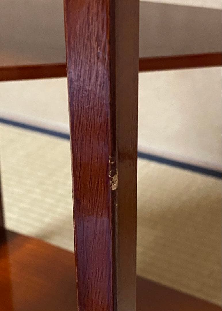 茶道具　棚　仙翁棚　渡辺可映作　木箱入り　黄袋付