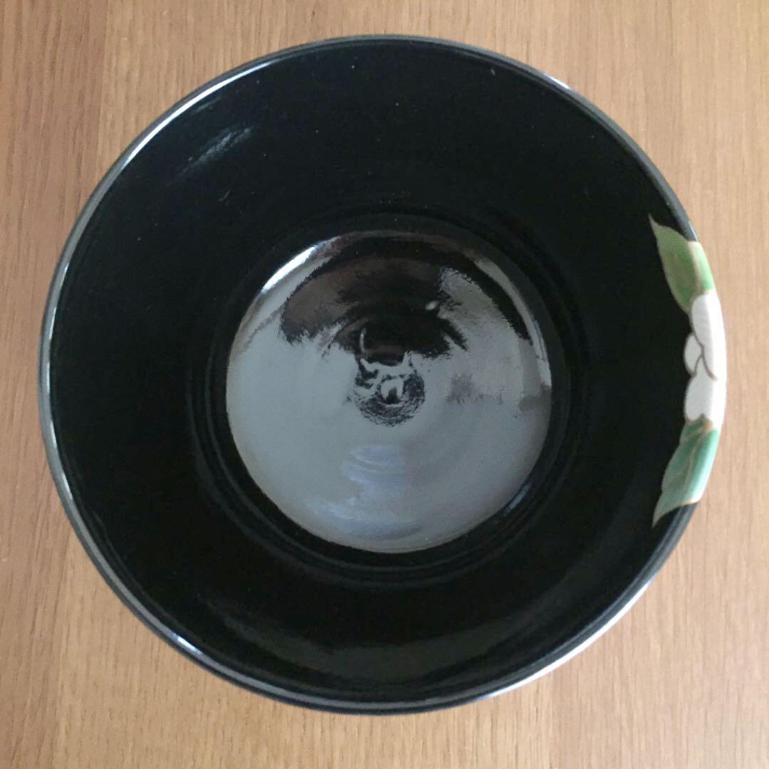 茶道具 椿花絵 茶碗
