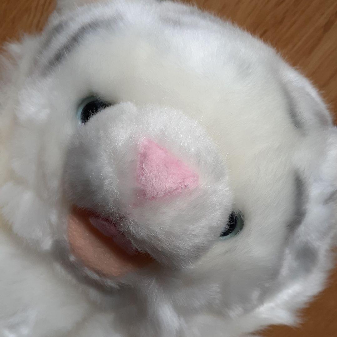 ホワイトタイガー パペット　ぬいぐるみ