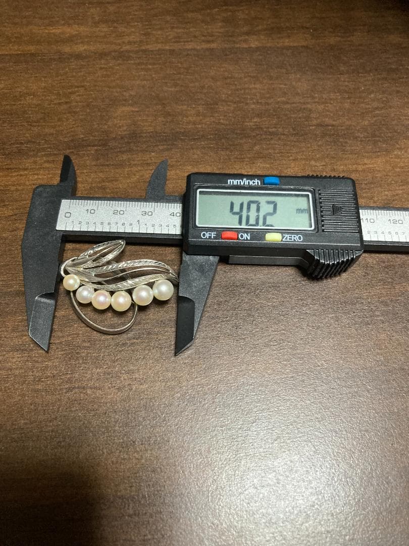 美品 ミキモト アコヤ真珠 パール ブローチ シルバー 6粒 6珠