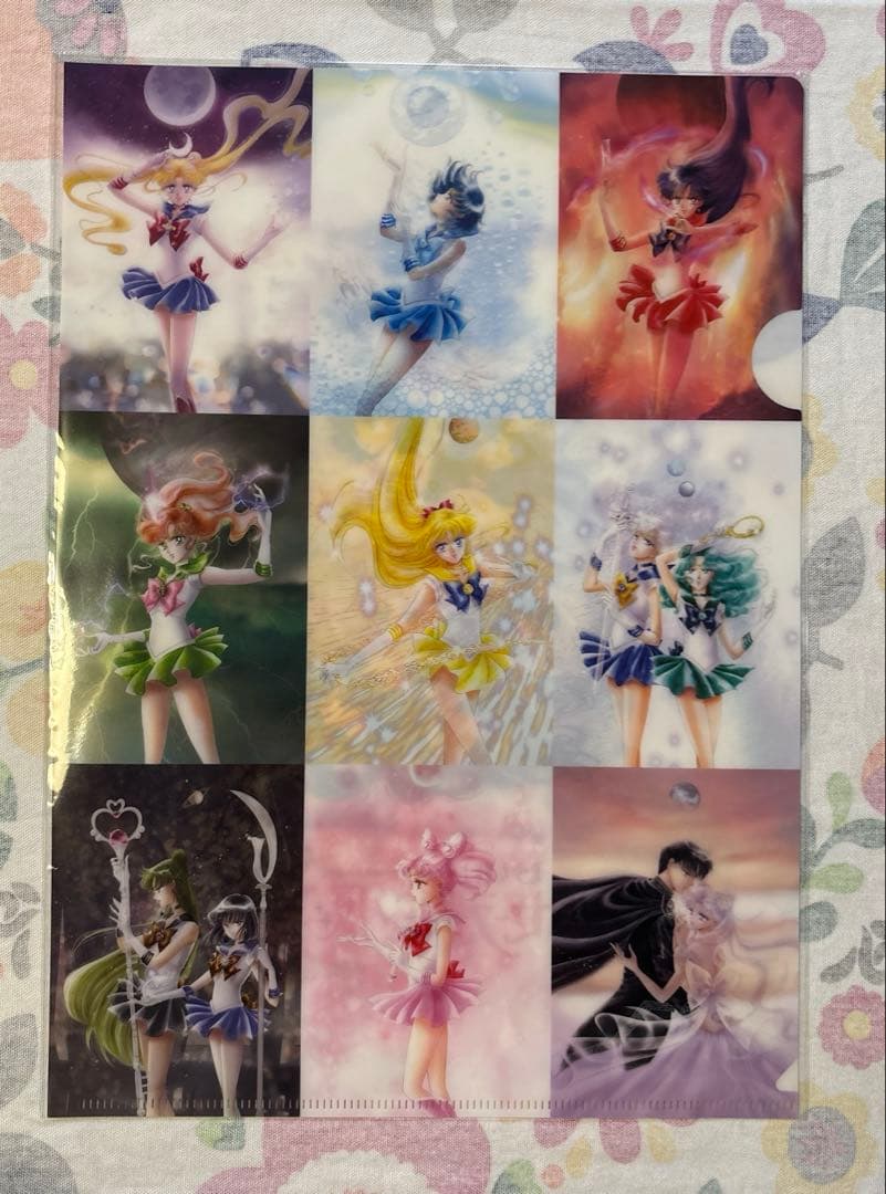 セーラームーン展　クリアファイルホルダー　クリアファイル2枚付き　+ファイル5枚