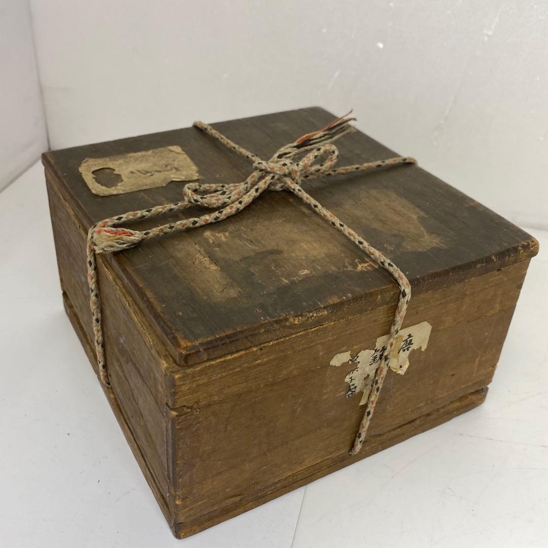 唐物　木製　螺鈿　菊割皿5客　幅約13.2㎝　トトウ　東さ7-1124☆2F