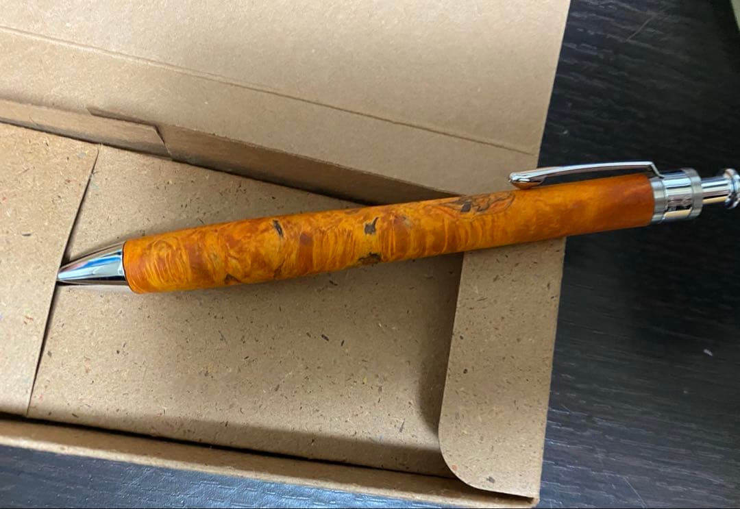 工房楔 楓 こぶ杢 スタビライズドウッド シャーペン