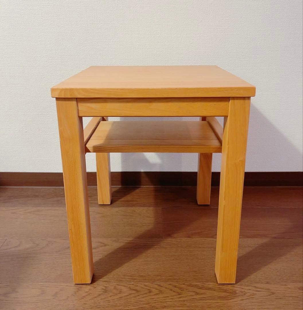 無印良品 木製サイドテーブルベンチ　廃盤品