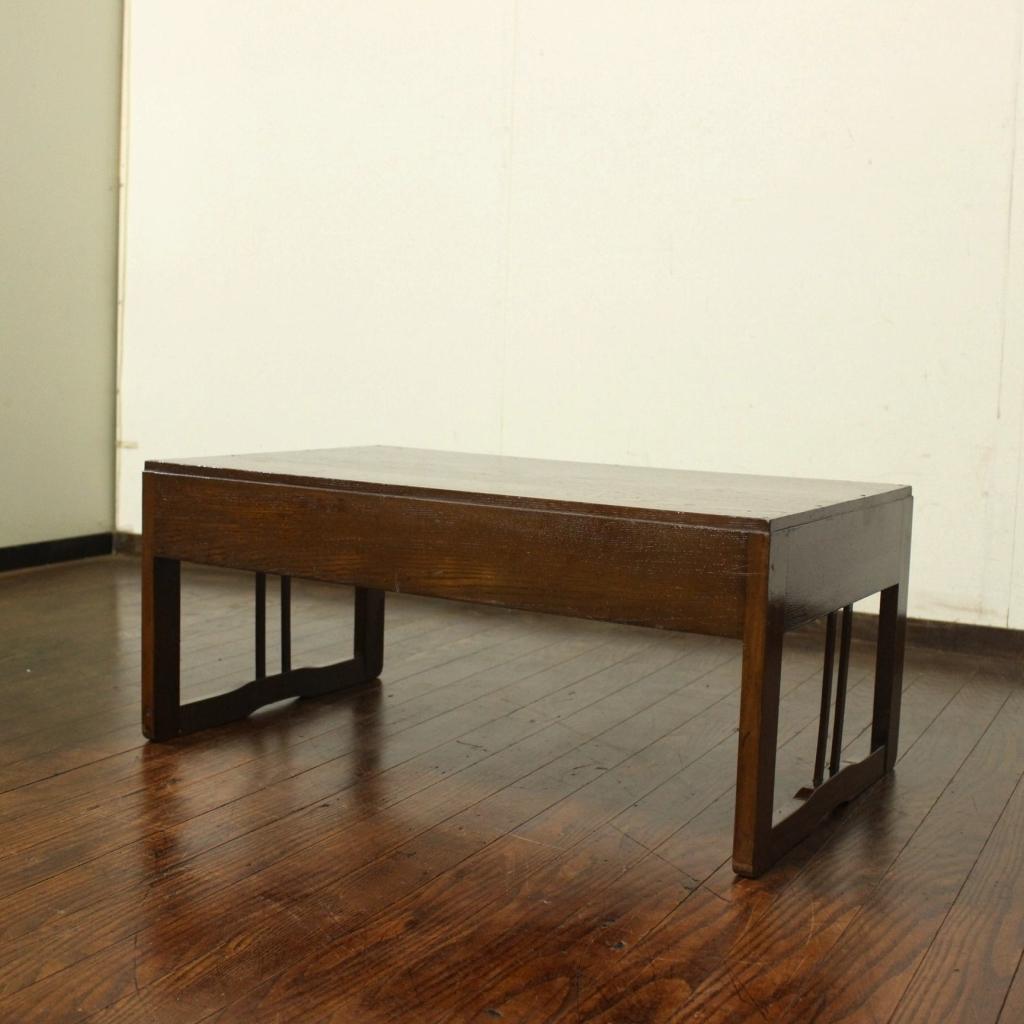 昭和レトロ！古い文机！時代箪笥テーブルローボードテレビ台店舗古家具作業台無垢材