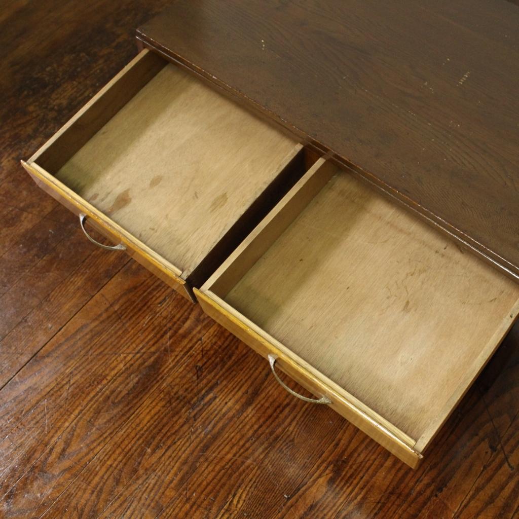 昭和レトロ！古い文机！時代箪笥テーブルローボードテレビ台店舗古家具作業台無垢材