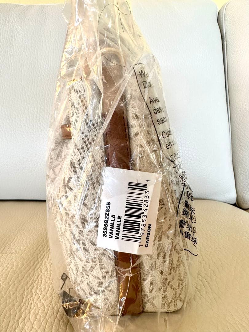 【新品未使用】マイケルコースハンドバッグ　ショルダーバッグ　バニラ　シグネチャー