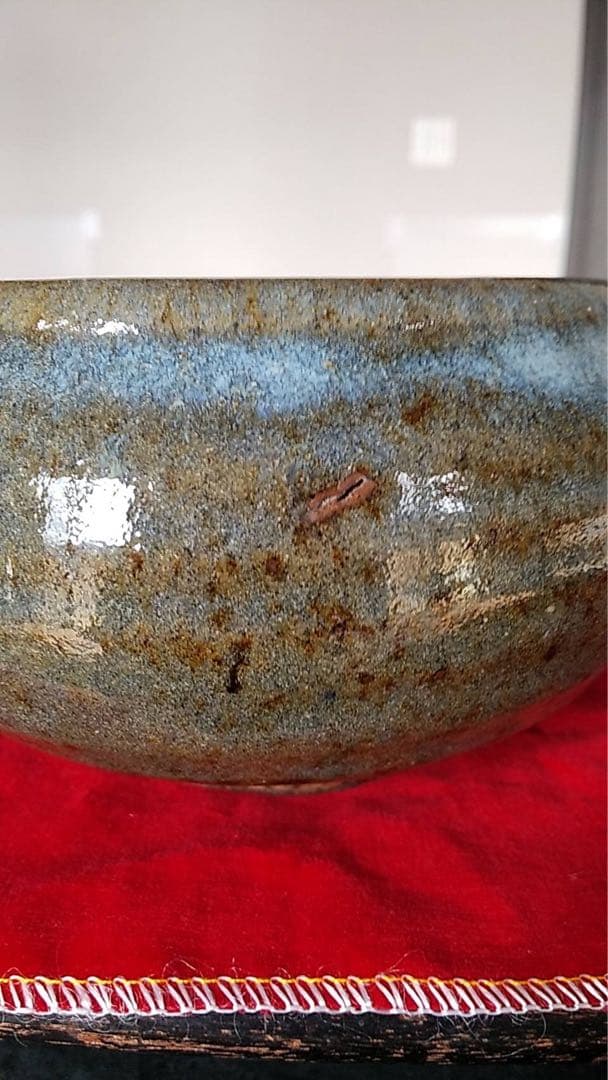 李朝　会寧　国焼　韓国美術　朝鮮美術　海鼠釉　茶道具　煎茶器　小壷