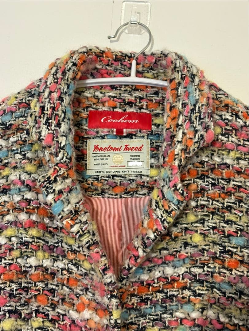 coohemコーヘン ファンシーツイードジャケットコート　美品