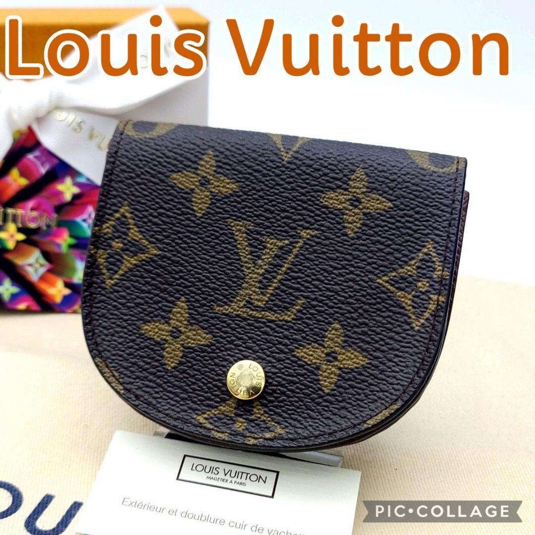 美品 ルイヴィトン ケース モノグラム M61970 ポルトモネ グゼ