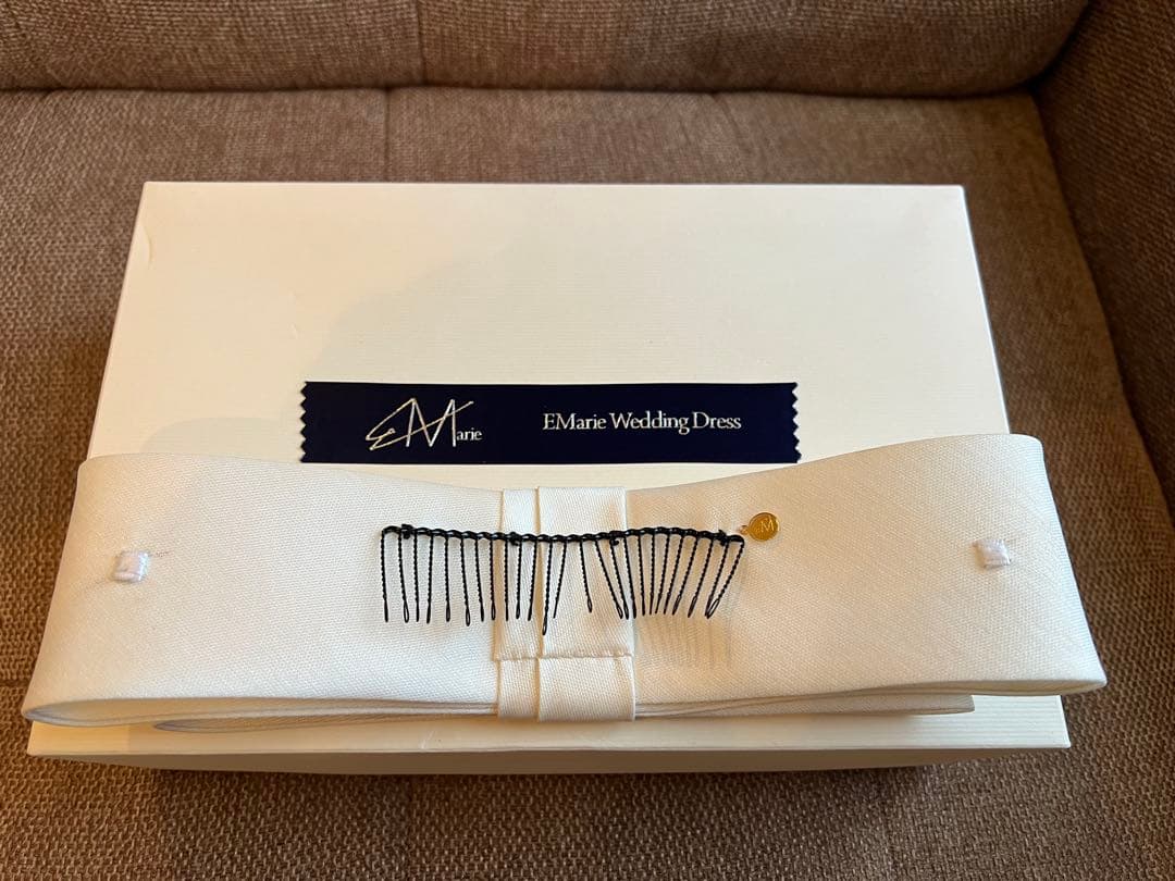 エマリーエ リボンボンネ Mサイズ 箱あり美品