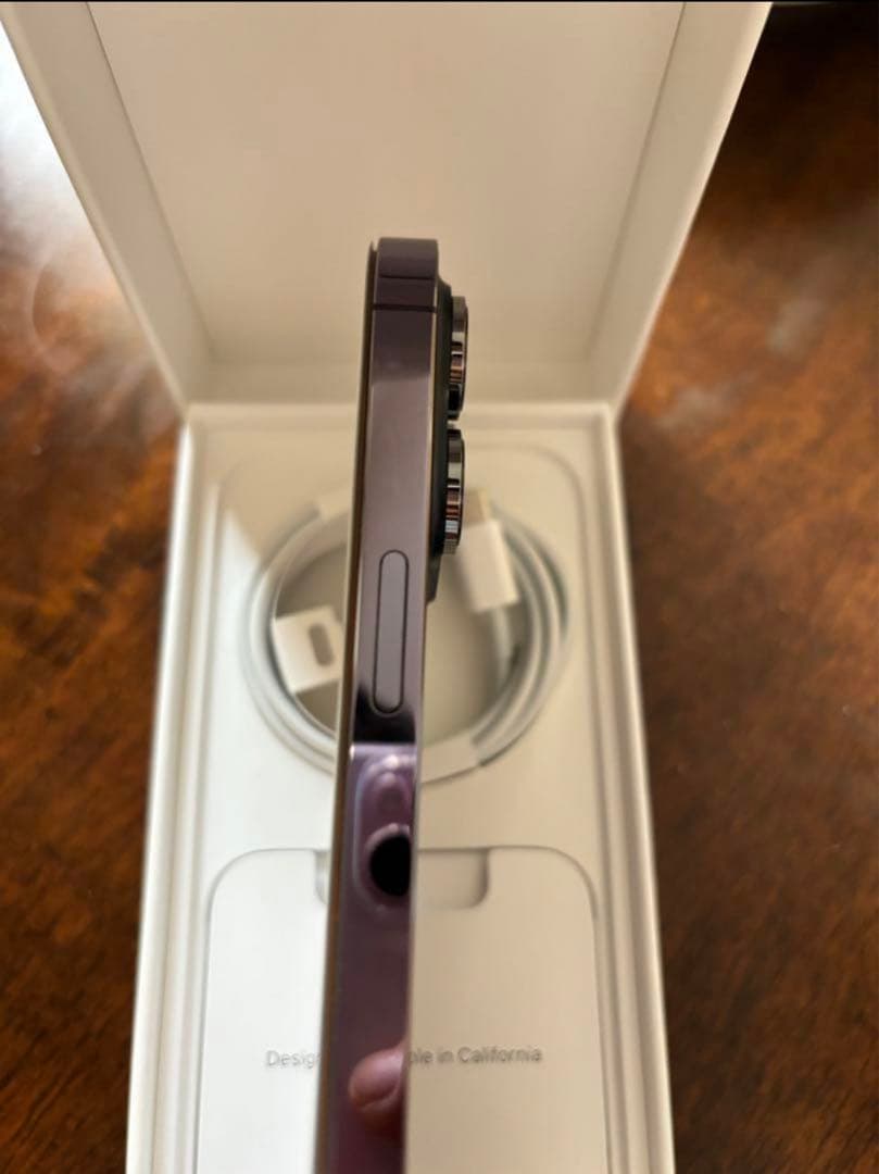 美品iPhone 14 Pro ディープパープル128GBSIMフリー