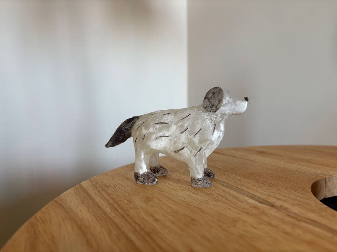 【限定値下げ】安達知江　犬　ガラスオブジェ