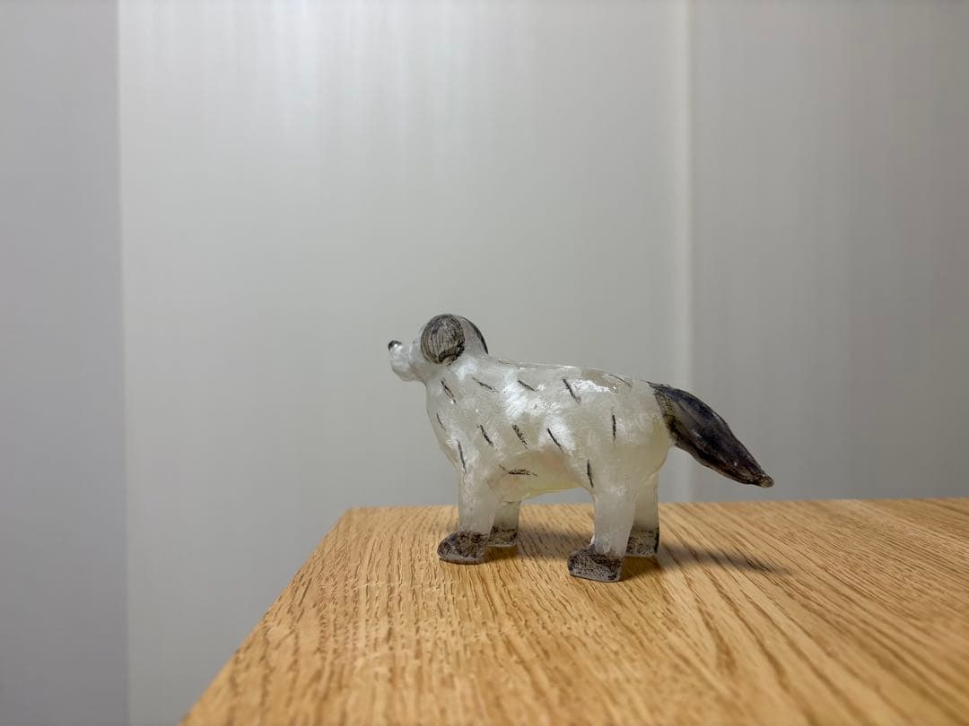 【限定値下げ】安達知江　犬　ガラスオブジェ