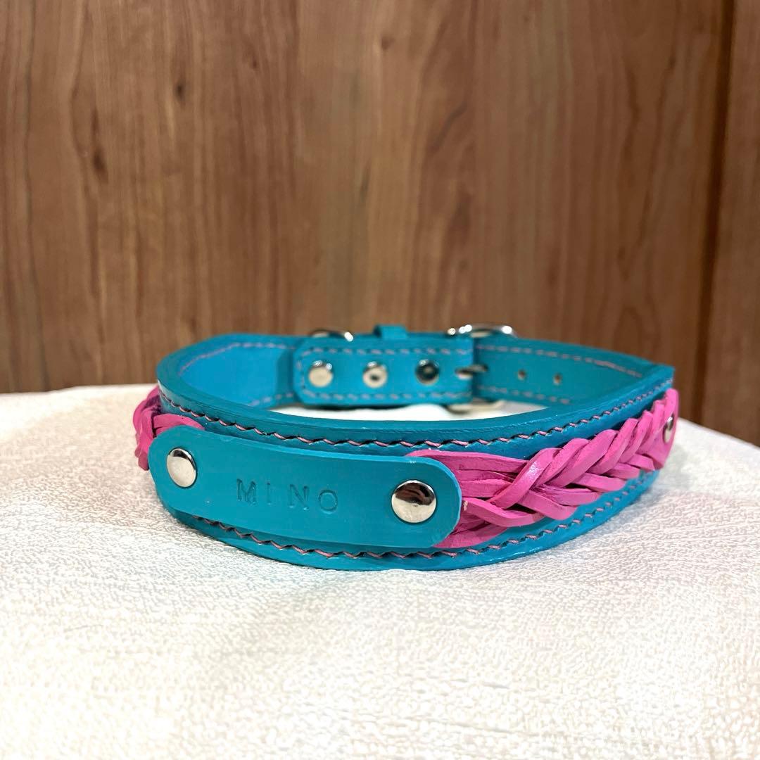 ぷ〜　犬の首輪　ハンドメイド