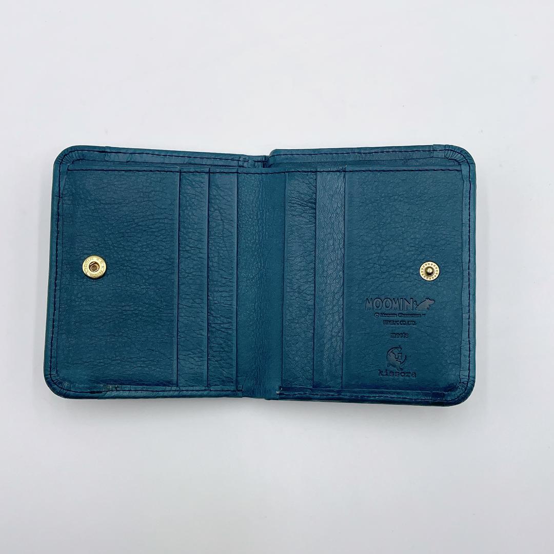 Kissora × MOOMIN 本革レザー 二つ折り財布　m607