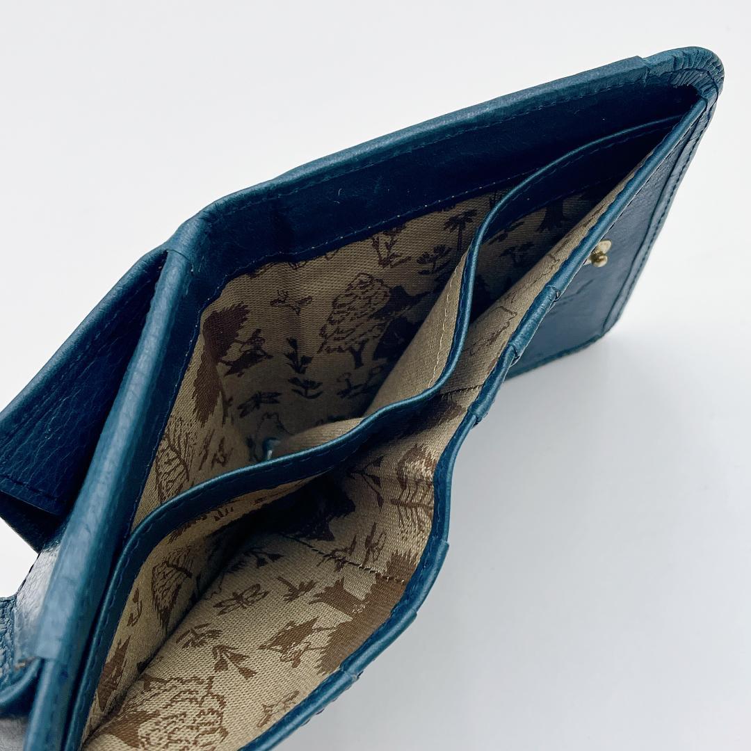 Kissora × MOOMIN 本革レザー 二つ折り財布　m607