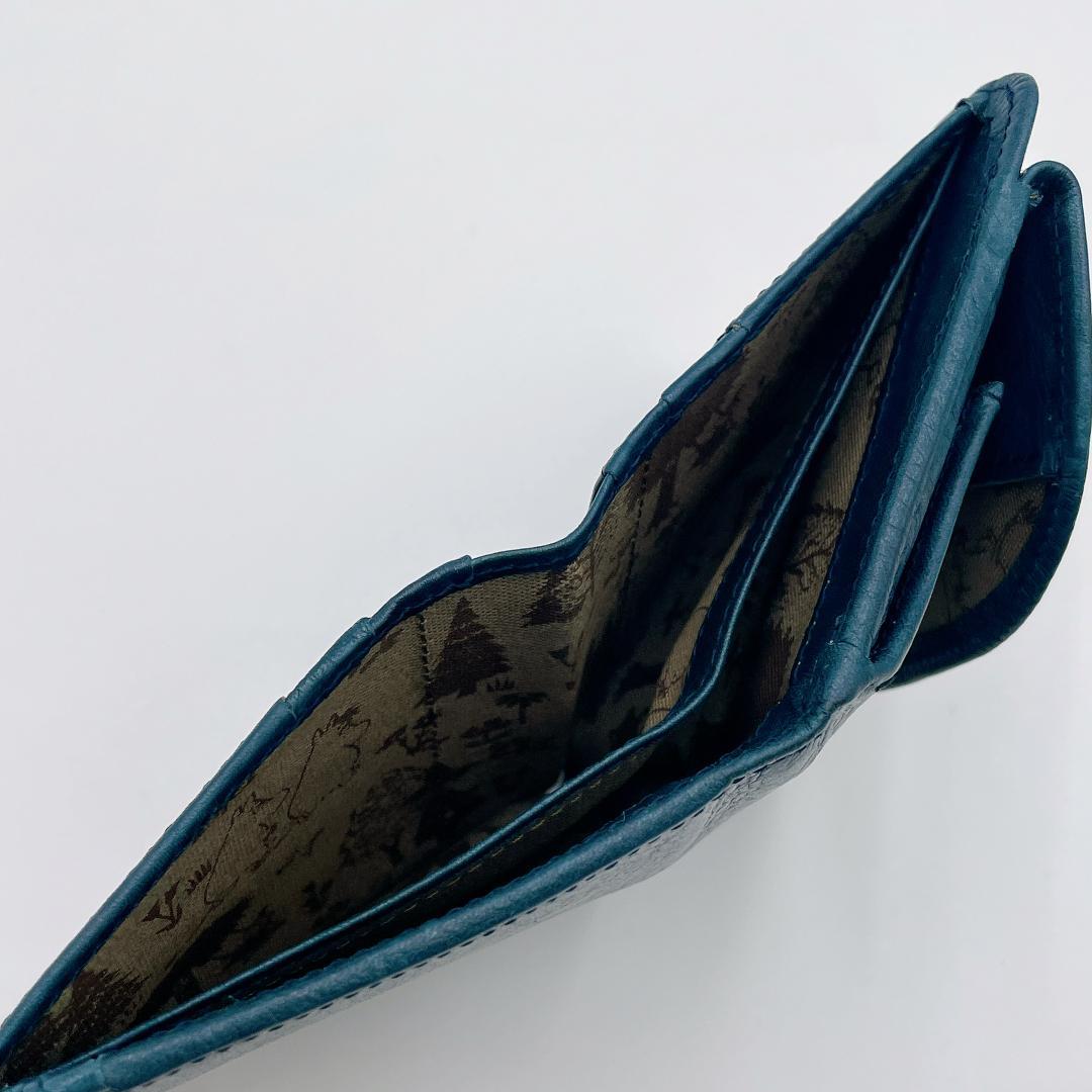 Kissora × MOOMIN 本革レザー 二つ折り財布　m607