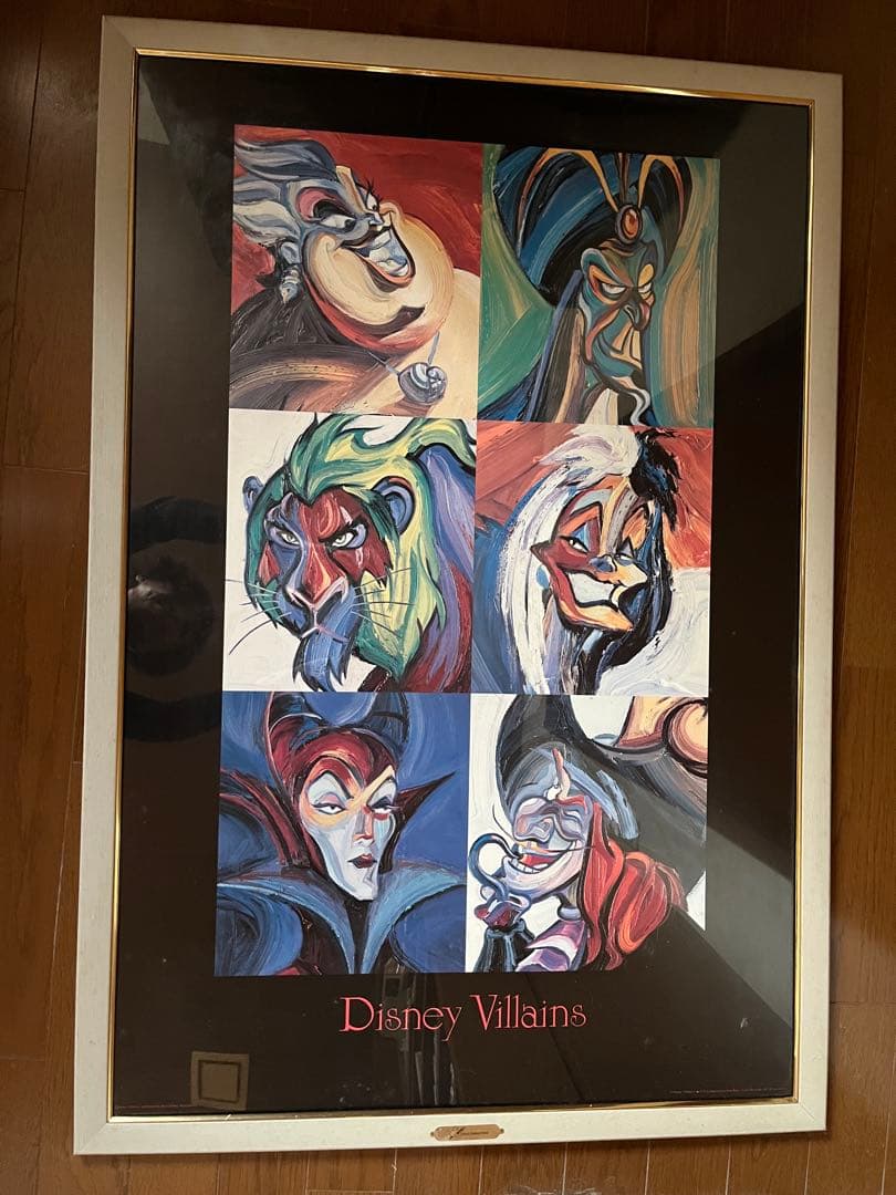 ディズニーVillains ポスター額入り