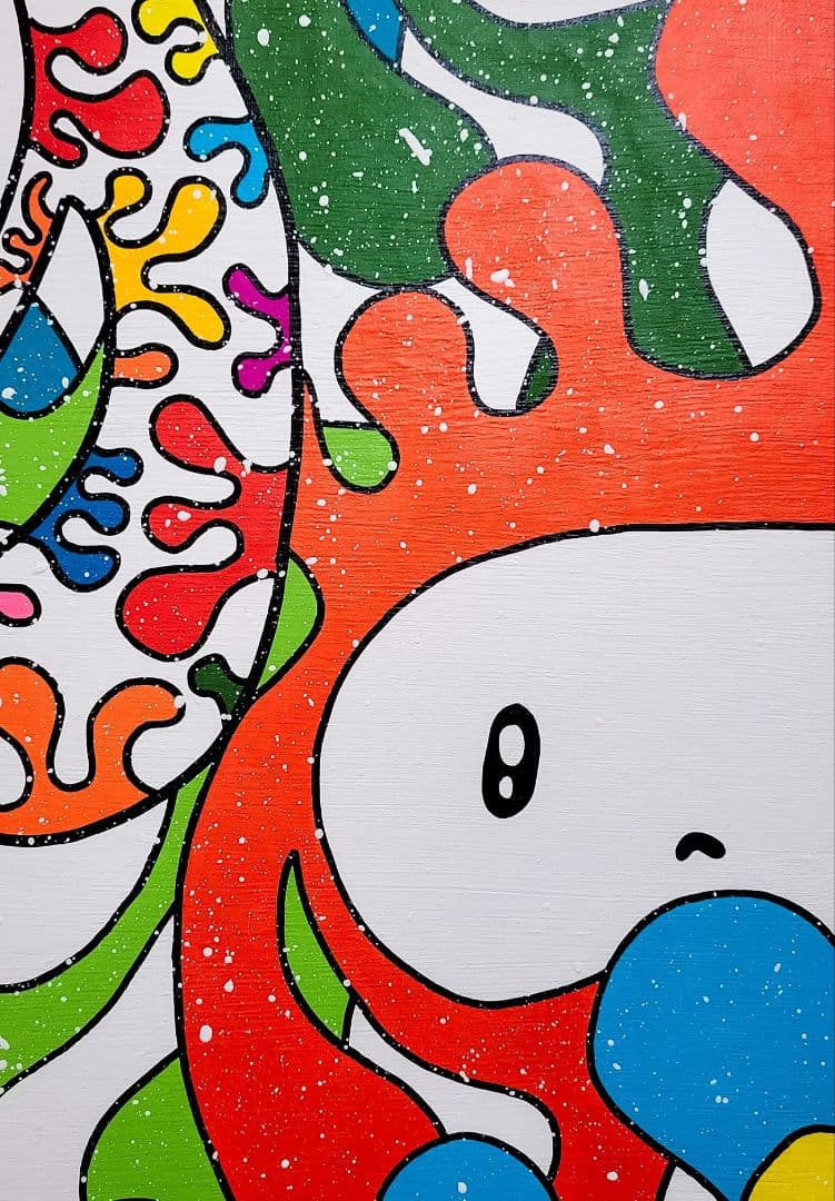 ★鈴木哲也★S25(803×803mm)アクリル原画1点物★送料無料#0088