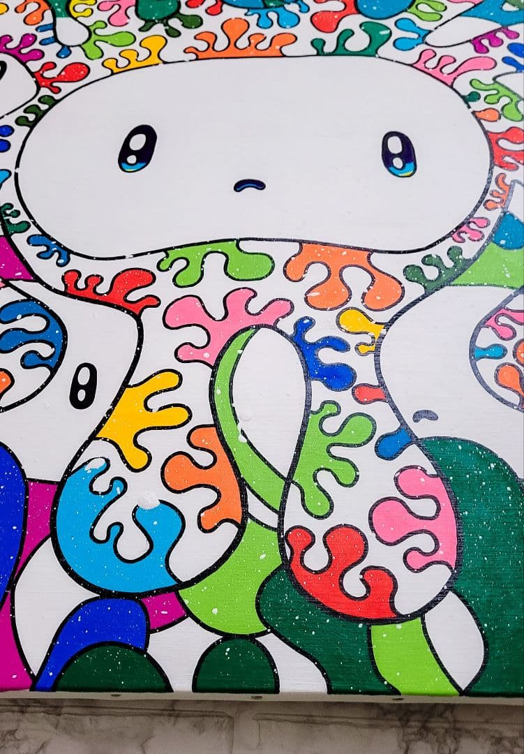 ★鈴木哲也★S25(803×803mm)アクリル原画1点物★送料無料#0088