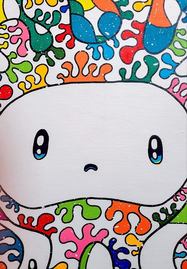 ★鈴木哲也★S25(803×803mm)アクリル原画1点物★送料無料#0088