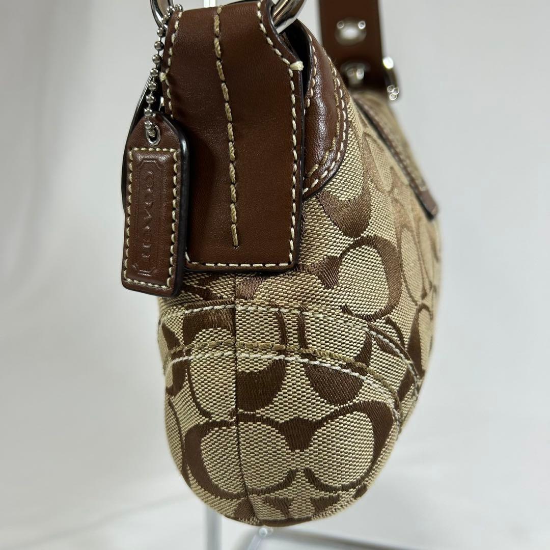 【極美品】コーチ 10296 ソーホー シグネチャー ワンハンドバッグ 肩掛け