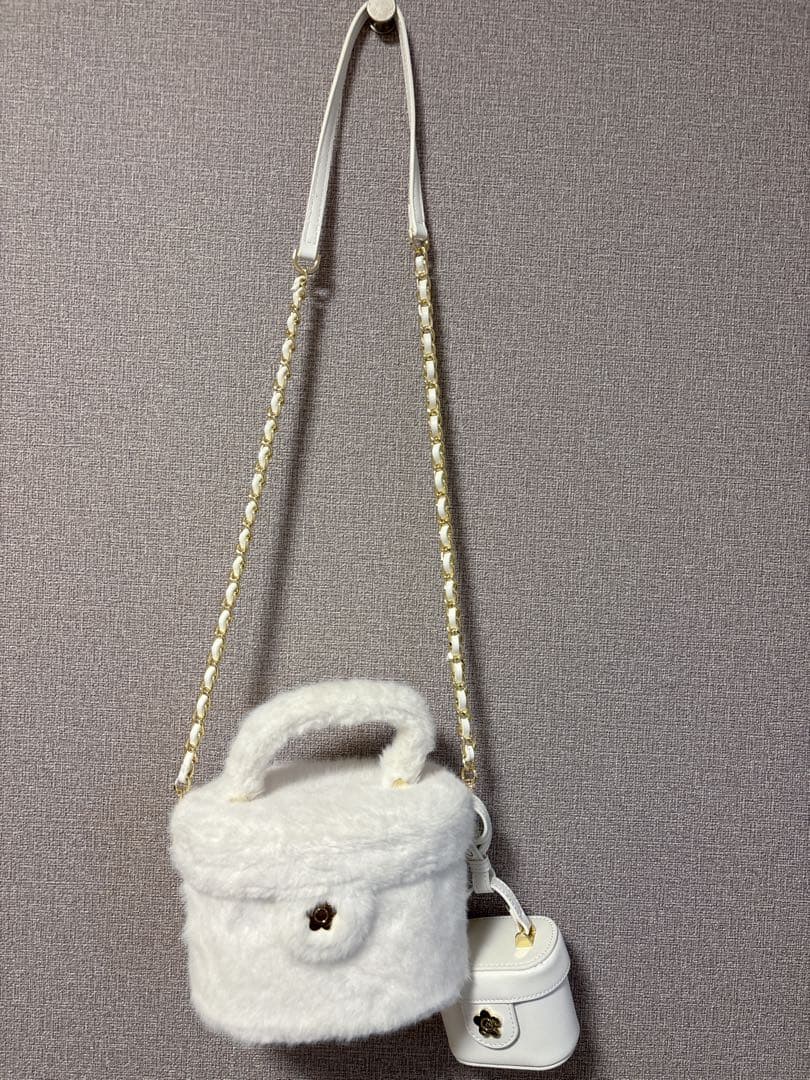 リリーブラウン マリークワント ファーバッグ ミニバッグ付き