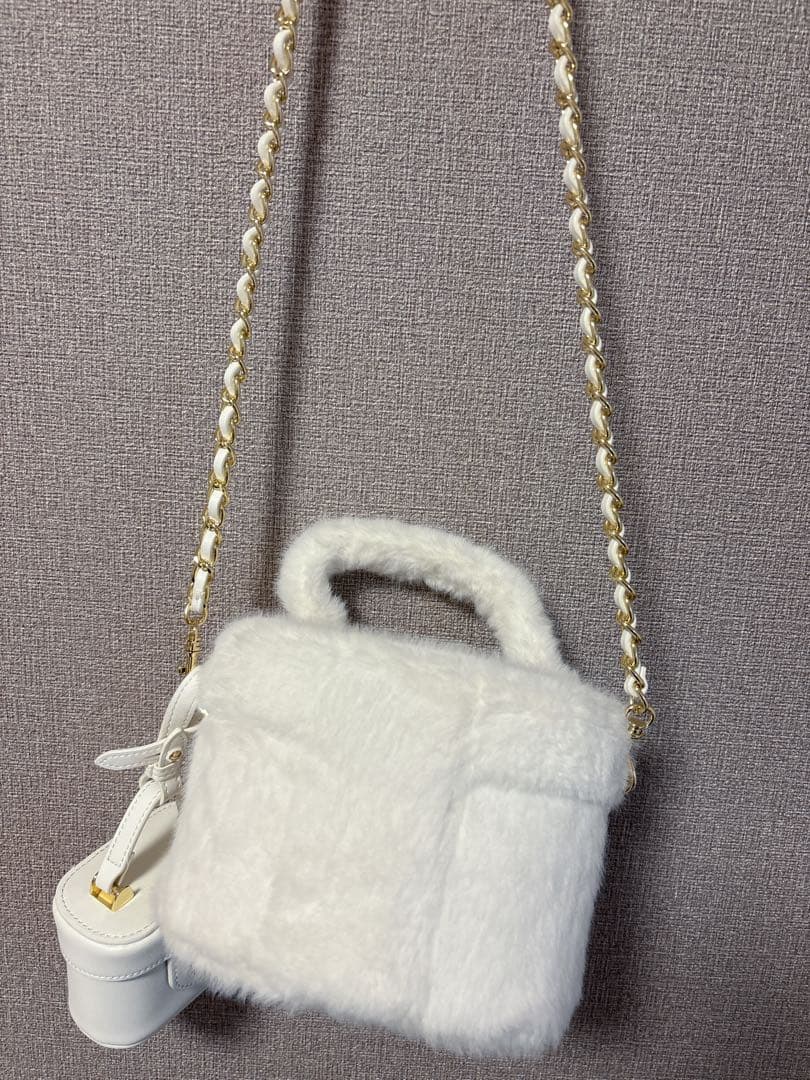 リリーブラウン マリークワント ファーバッグ ミニバッグ付き