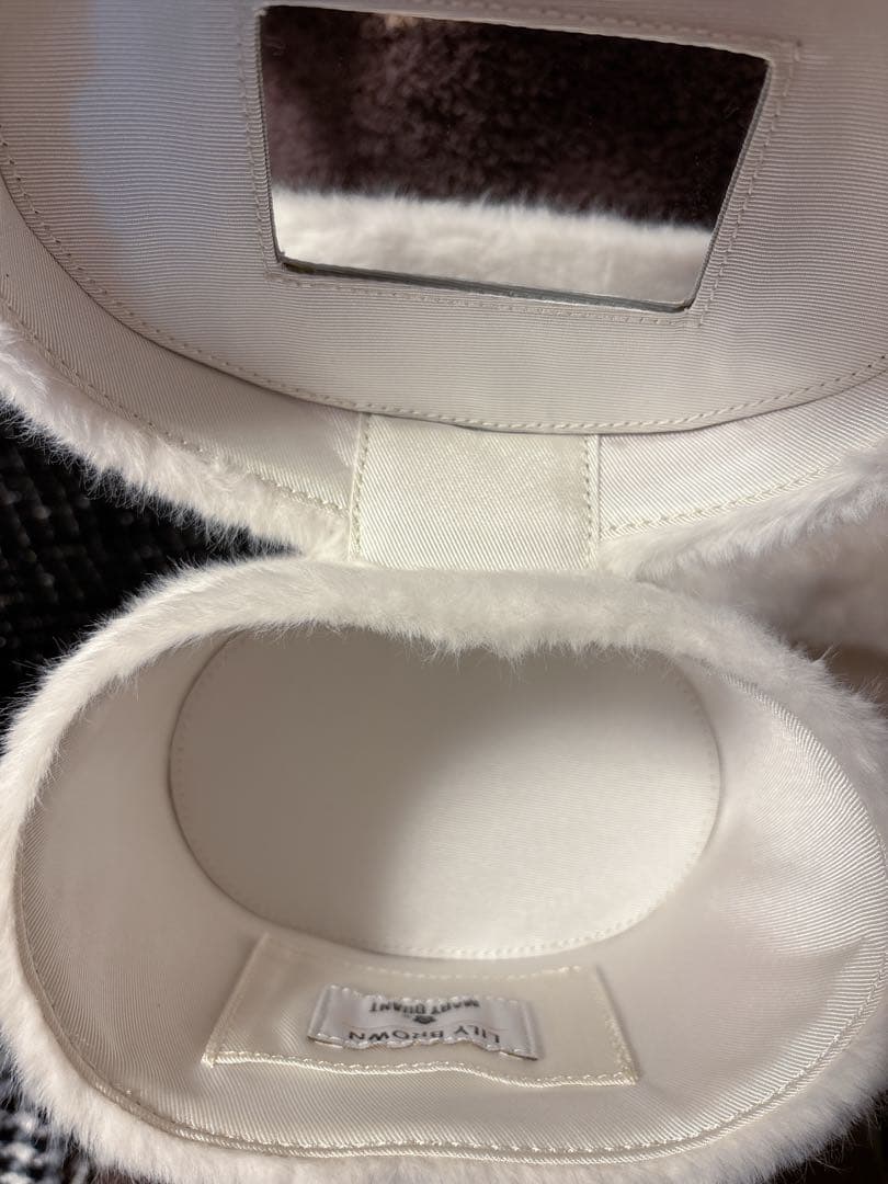 リリーブラウン マリークワント ファーバッグ ミニバッグ付き