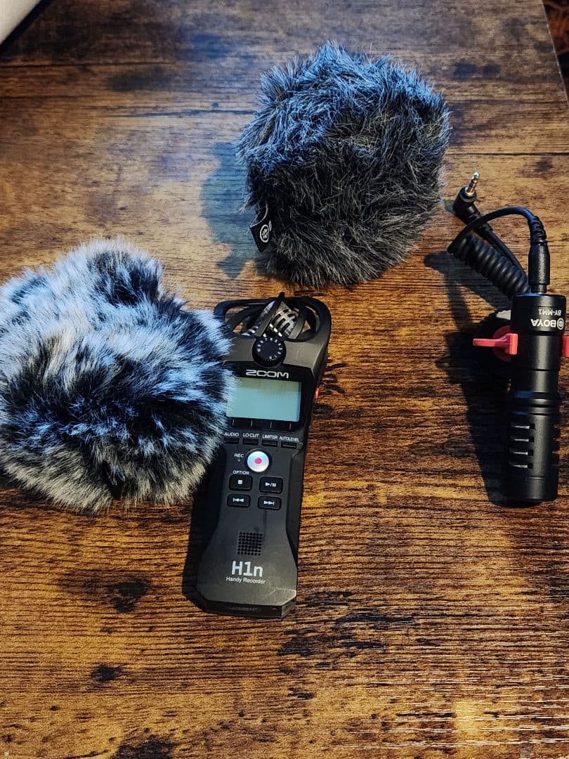 Zoom H1nとBOYA BY-MM1セット