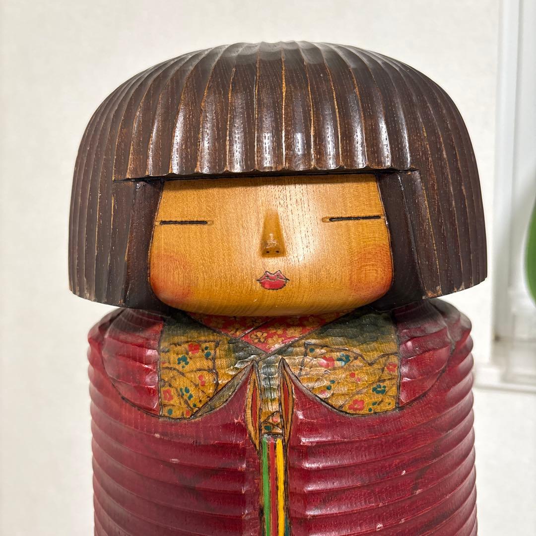 創作こけし 草紅葉 加藤竜雄作