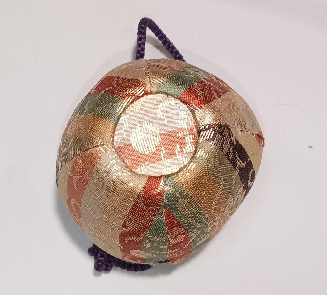 茶道具　京都洛東　桶谷定一作　文琳茶入　牡丹唐草金襴仕覆　美品！！