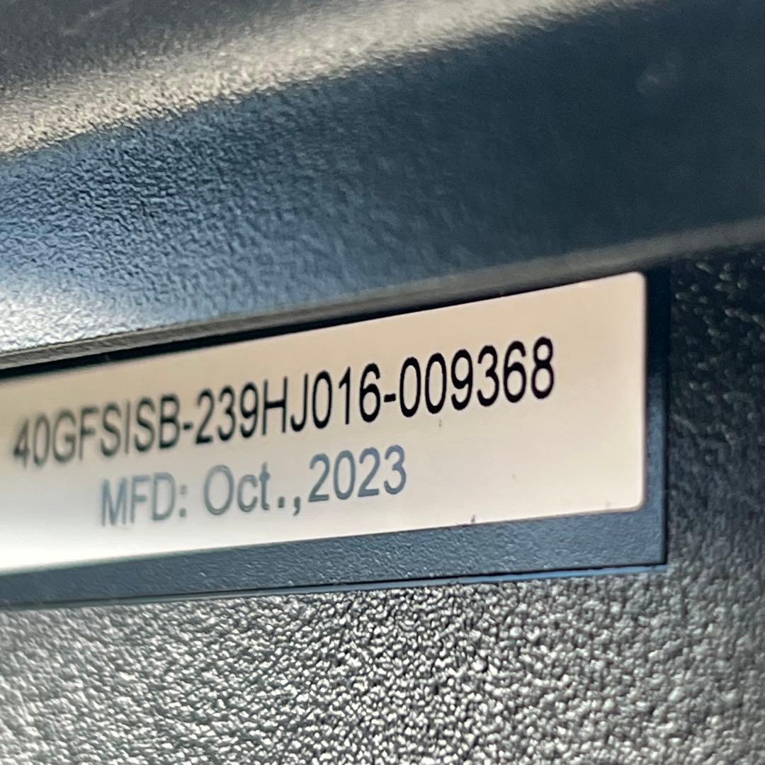 E21美品✨　Netflix youtube 40インチ チューナーレス テレビ