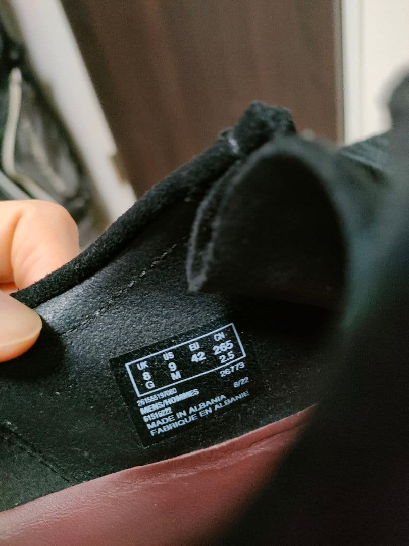 Clarks Wallabee ワラビー　ブラック　クラークス　26.5cm