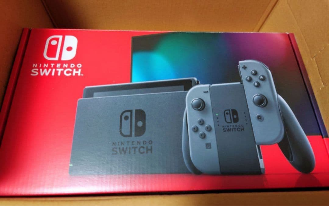 Nintendo Switch グレー(新型)＋LANアダプター