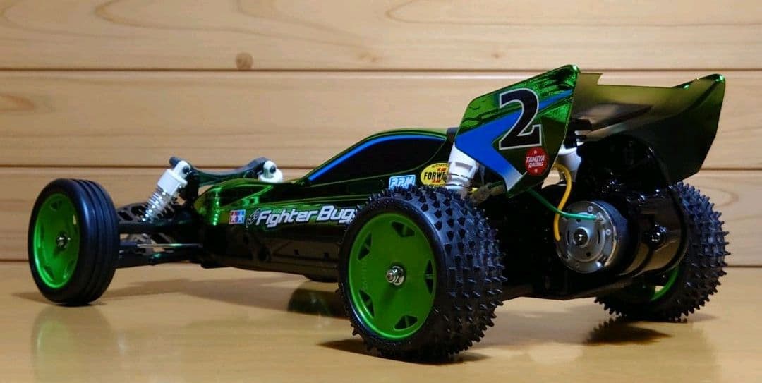 田宮ネオマイティフロッググリーンメタリック＆プロポ＆バッテリー充電器セット完成品