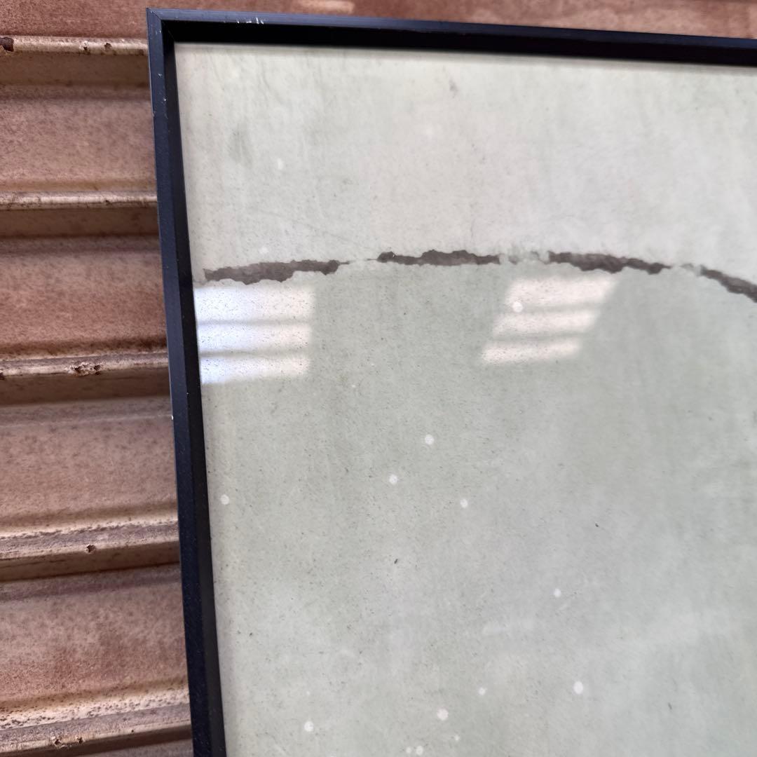 青と金の抽象画 アクリル・ガッシュ3枚セット