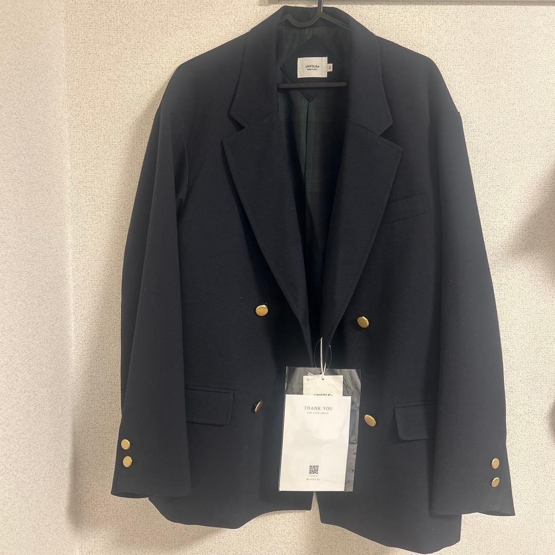 ジャケット・アウター UNFOLK 22 4B relax double blazer