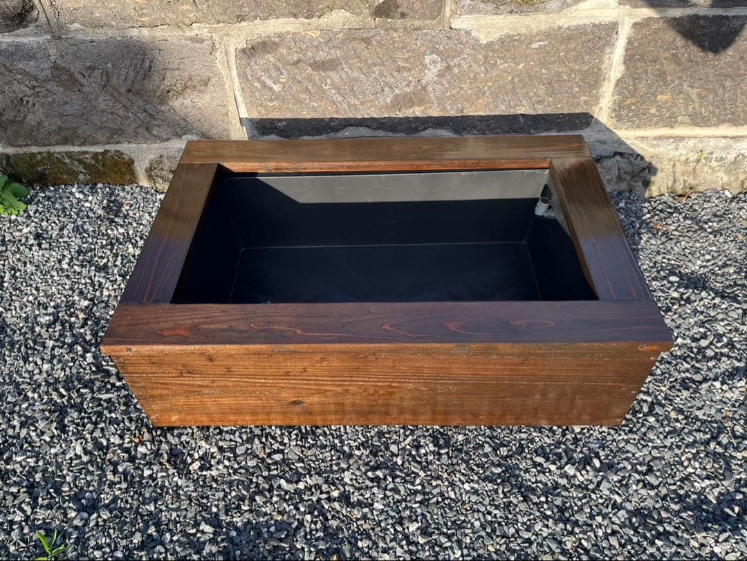 【新品】60Lトロ舟と木枠のセット　めだか飼育ケース　ビオトープ